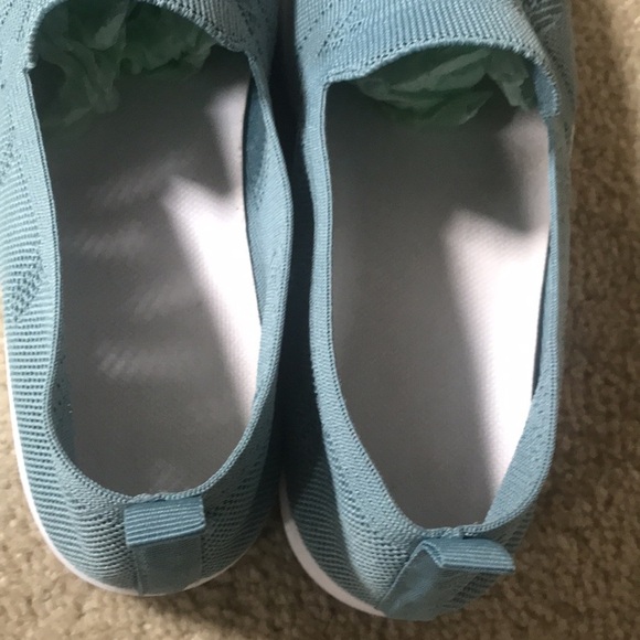 Women's Blue Step In Sock Style Comfort Shoes with Breathable Design-Size 40 - Picture 8 of 11